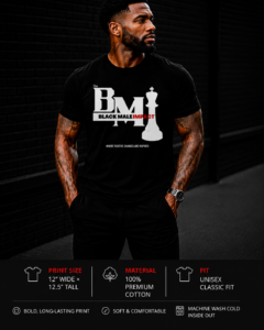 BLak Male Impact Logo t-shirt