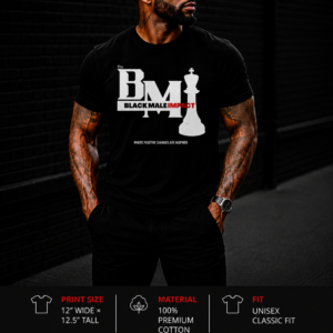 BLak Male Impact Logo t-shirt